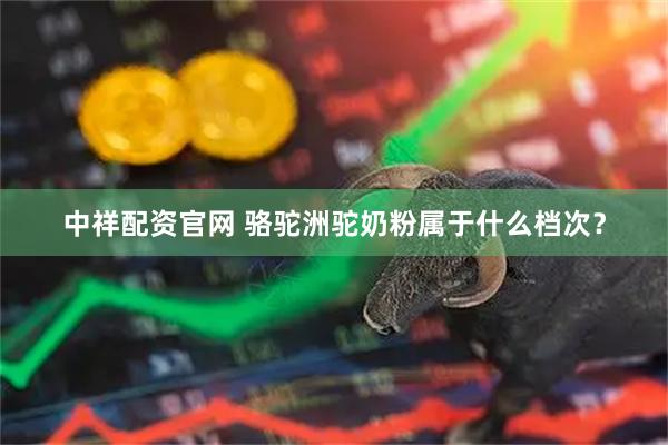 中祥配资官网 骆驼洲驼奶粉属于什么档次？